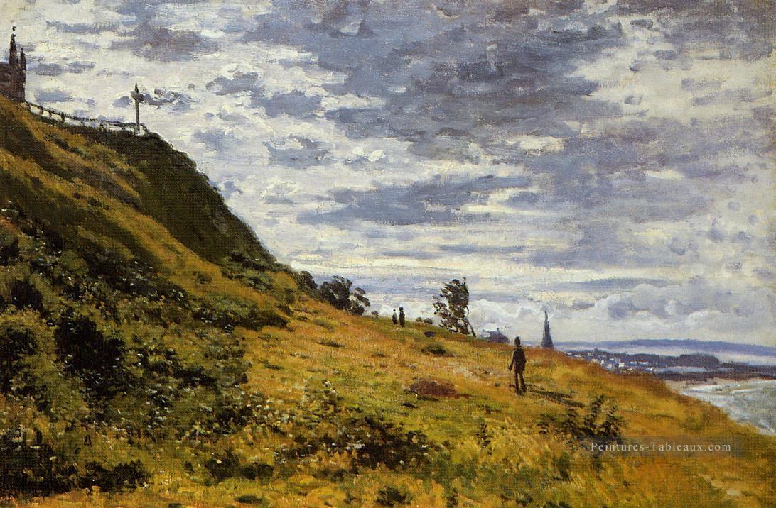 Promenade sur les falaises de Sainte Adresse Claude Monet Peintures à l'huile
